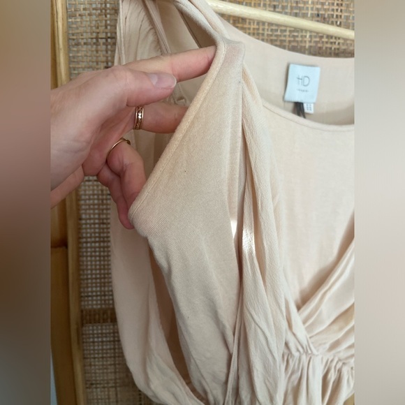 Anthropologie Cream Drapey Blouse with Tie Belt - Picture 12 of 12